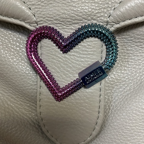 Aimee Kestenberg Grey Leather Backpack with dust bag - Picture 2 of 6